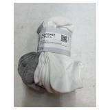 Under Armour 6 Pack White and Gray Socks