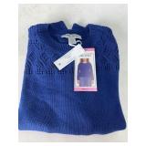 Blue Knit Pullover Sweater Size Small