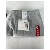 Grey Fleece Shorts XL with Drawstring Waist