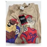 Looney Tunes Character Graphic Tee XL Taupe