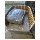 PIECES - ARIA - 2- CORNERS / 2- ARMLESS LOUNGE CHA