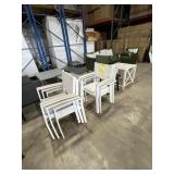 FUSION - STACKABLE DINING ARM CHAIR - WHITE