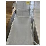 WAVE - MESH CHAISE LOUNGE - SILVER / WHITE