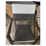 CHLOE - DINING ARM CHAIR - ESPRESSO / WHITE