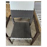 CHLOE - DINING ARM CHAIR - ESPRESSO / WHITE