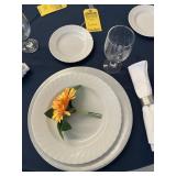 PLACE SETTINGS - CHARGER, DINNER PLATE, BREAD PLAT