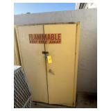 YELLOW FLAMMABLE STORAGE CABINET WITH 2 DOORS & CO