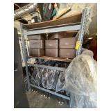 METAL TEAR DROP SHELVING UNIT WITH 2 SHELVES - 6