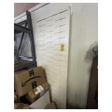 WHITE WOOD BIFOLD DOOR DIVIDERS - 1- WICKER / 2- L