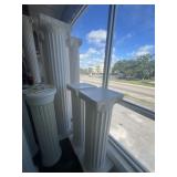 ASSORTED WHITE SQUARE COLUMNS