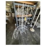 WHITE METAL ARCH (4 PIECES)