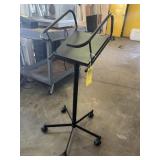 ROLLING BLACK METAL PODIUM