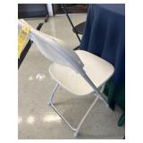 ASSORTED METAL / PLASTIC FOLDING CHAIRS - BLACK /