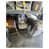 ASSORTED METAL HIGH CHAIRS WITH CUSHION SEAT & MET