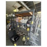 METAL TEAR DROP SHELVING UNIT WITH 2 SHELVES - 6