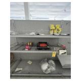 ASSORTED SAFETY ITEMS - HELMETS, GOGGLES, CAUTION