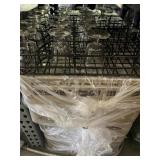 ASSORTED CLEAR GLASS - COFFEE CUPS / DINNER PLATES