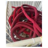LOT RED VELVET STANCHION ROPE