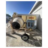 CHAMPION CONCRETE MIXER TRAILER WITH HONDA GTX-160
