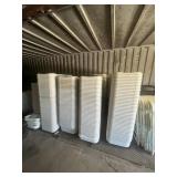 WHITE METAL & PLASTIC FOLDING CHAIRS (CONTAINER 5)