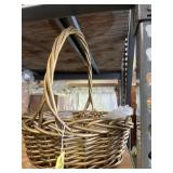 GOLD STRAW BASKET