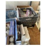 LOT CONTENTS OF SHELF - BULBS, REPLACEMENT PARTS,