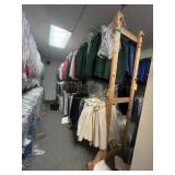 WOOD SHELVING - APPROXIMATELY 8
