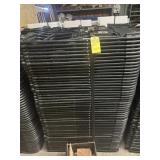 BLACK METAL & PLASTIC FOLDING CHAIRS