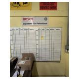 DRY ERASE SCHEDULE BOARD