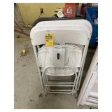 ASSORTED - 1- FOLDING TABLE / 1- GOLD WOOD CHAIR /