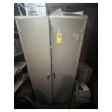 METAL STORAGE CABINET WITH CONTENTS