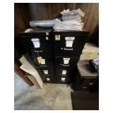 ASSORTED METAL FILE CABINETS - 2- 4 DRAWER / 1- 2