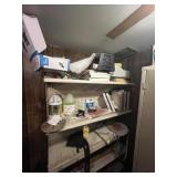 SHELVING UNIT WITH CONTENTS