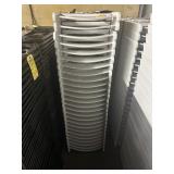WHITE PLASTIC FOLDING CHAIRS