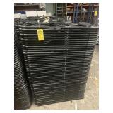 BLACK METAL & PLASTIC FOLDING CHAIRS