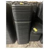 BLACK METAL & PLASTIC FOLDING CHAIRS
