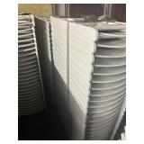 WHITE PLASTIC FOLDING CHAIRS
