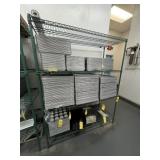 GREEN METRO RACK WITH 4 SHELVES - 6