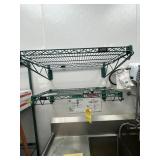 WALL MOUNTED GREEN SHELVES