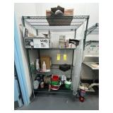 GREEN METRO RACK WITH 4 SHELVES - 6