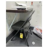 FOLDING CHAIR WITH CUSHION SEAT & BACK