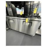 TRUE TWT-60-HC STAINLESS STEEL 2 DOOR WORKTOP REFR