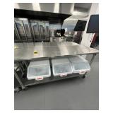 JOHN BOOS STAINLESS STEEL WORK TABLE WITH LOWER SH