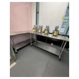 JOHN BOOS STAINLESS STEEL WORK TABLES WITH LOWER S