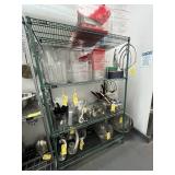 GREEN METRO RACK WITH 4 SHELVES - 6
