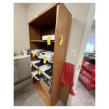 WOOD BOOKCASE (RECEPTION)
