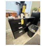 ROLLING WOOD STAND WITH 3 DRAWERS & 2 SHELVES - AP