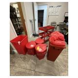 ASSORTED BIOHAZARD CONTAINERS - 3- SMALL ROUND / 2