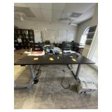 METAL FRAME DESKS WITH WOOD MICA TOP - APPROXIMATE