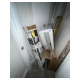 LOT ASSORTED FLUORESCENT LIGHTS, CEILING TILES, BA
